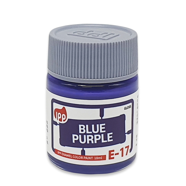 IPP 아이피피 에나멜 E-17 퍼플 블루 유광 18ml - 에나멜도료 병도료 도색