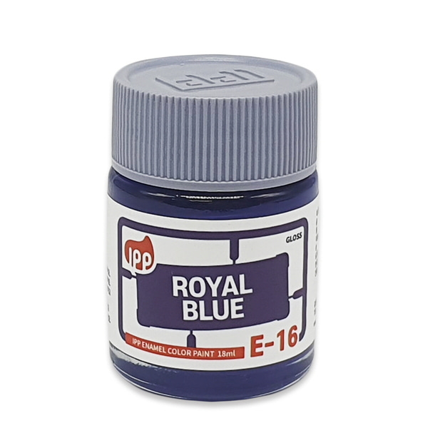IPP 아이피피 에나멜 E-16 로얄 블루 유광 18ml - 에나멜도료 병도료 도색
